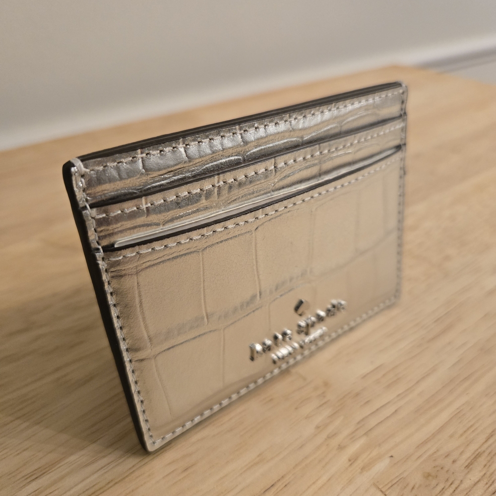 Kate Spade New York Madison Metallic Croc-Embossed – Silver - Picture 3 of 5